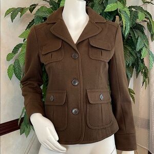 GAP BROWN LAPEL COLLAR JACKET